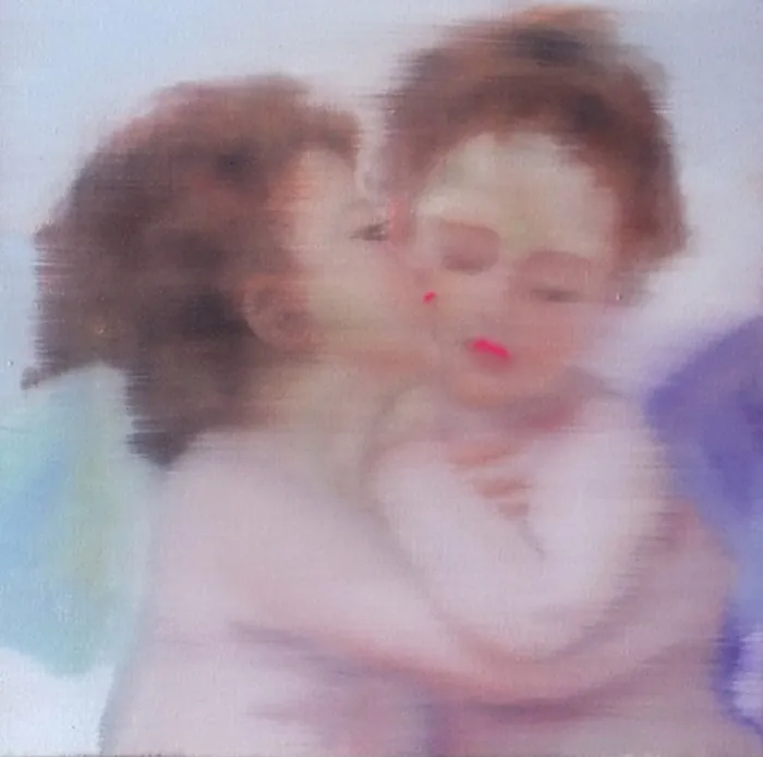 Angioletti — opera originale di Emilio Ventura, 30x30 cm, opere figurative