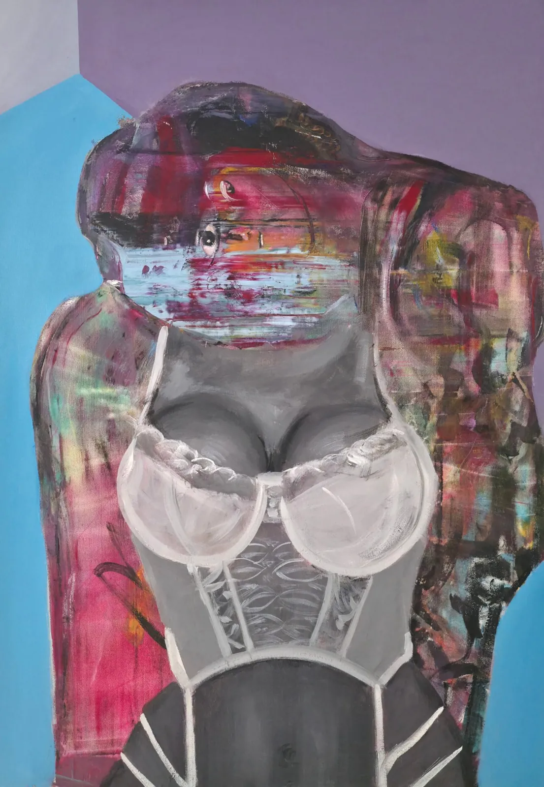 Donna come una scultura — opera originale di Emilio Ventura, 100x70 cm, nuova collezione