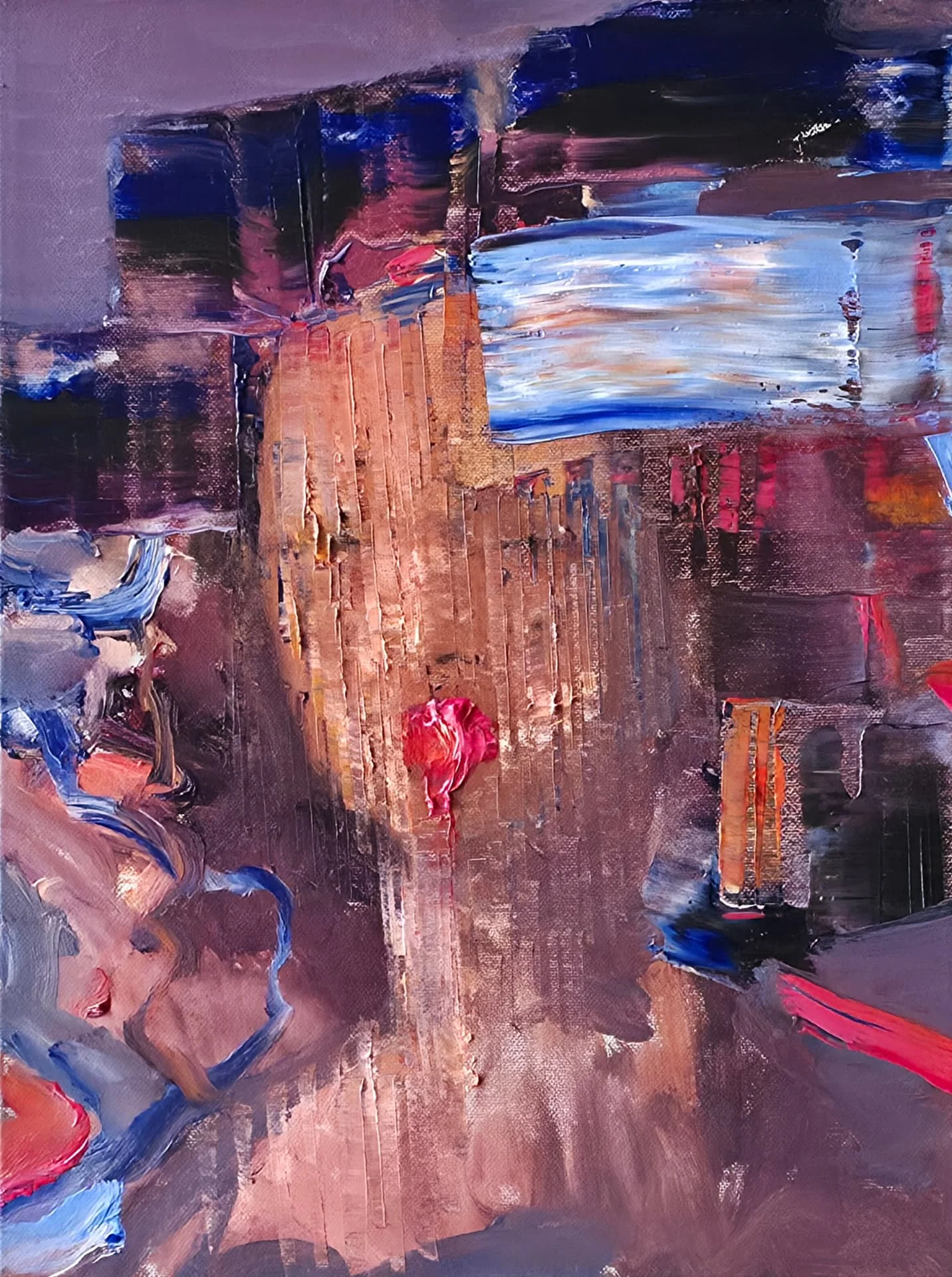 Studio di volto femminile — opera originale di Emilio Ventura, olio su tela, 30x40 cm, nuova collezione