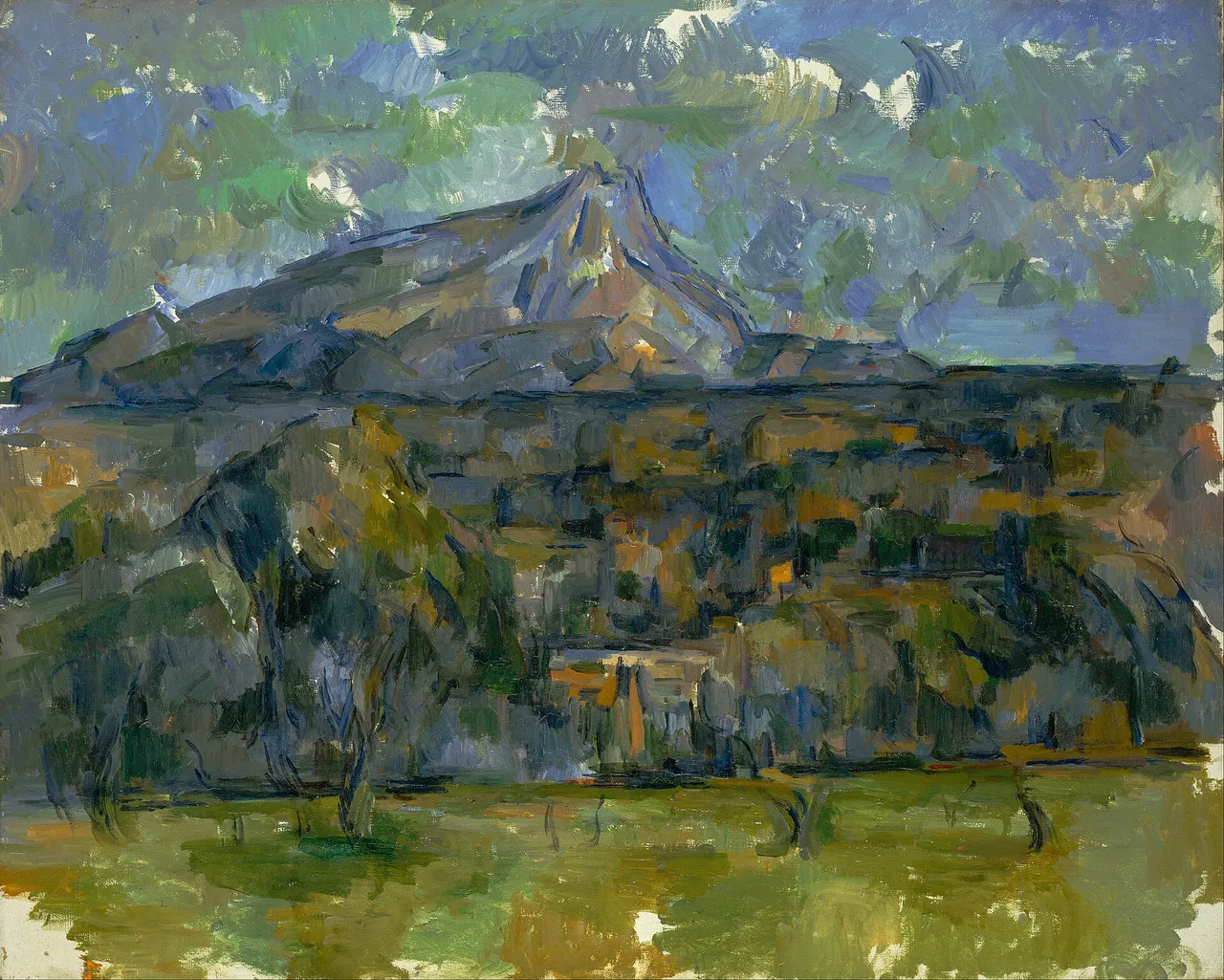 La Montagna Sainte-Victoire (serie) (1885-1906) — opera originale di Paul Cézanne, disponibile come falso d'autore dipinto a mano