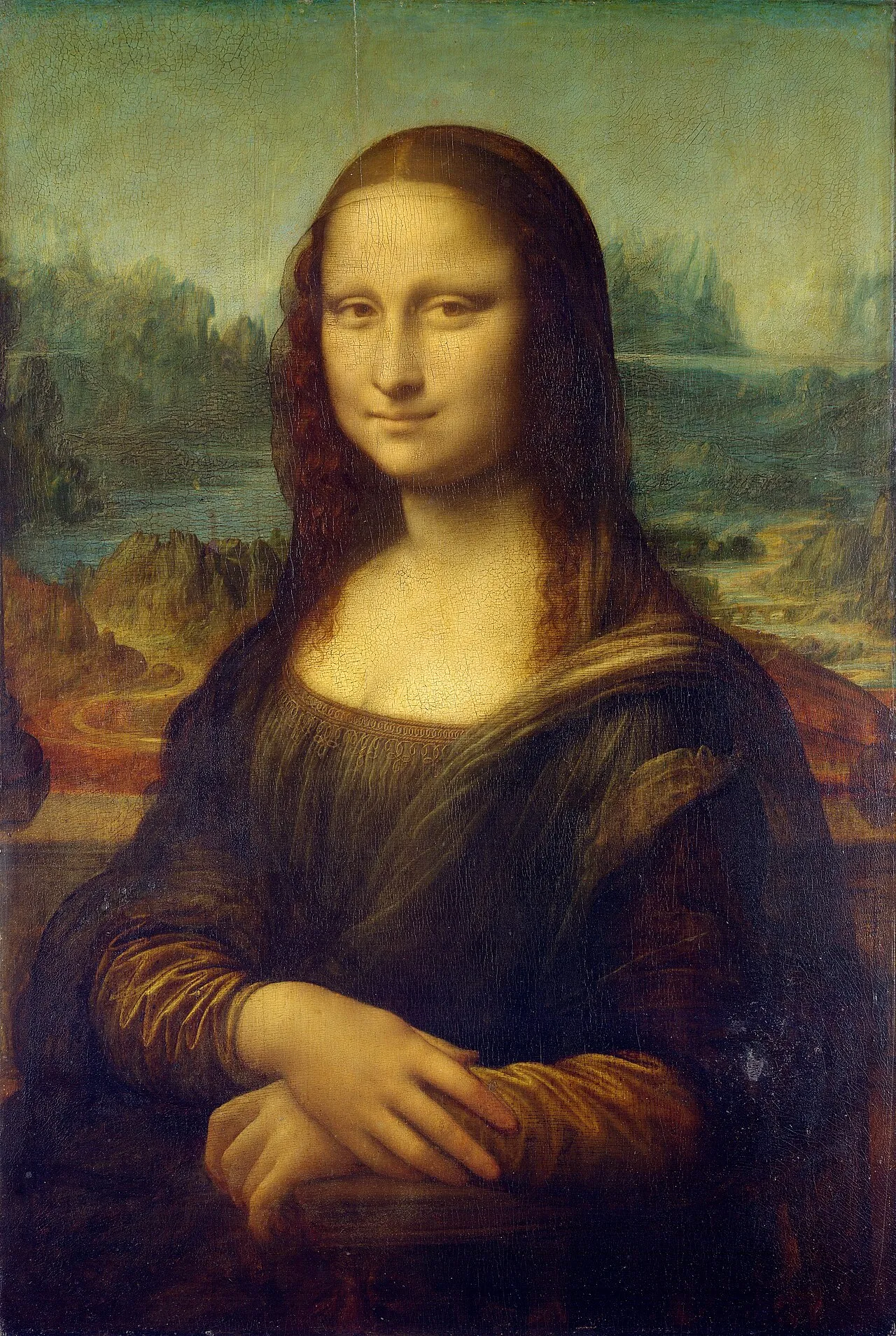 Gioconda (Monna Lisa) (1503-1519) — opera originale di Leonardo da Vinci, disponibile come falso d'autore dipinto a mano