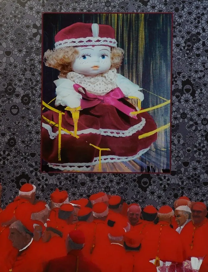 Elezione di una Papessa — opera originale di Emilio Ventura, 80x60 cm, opere ludiche