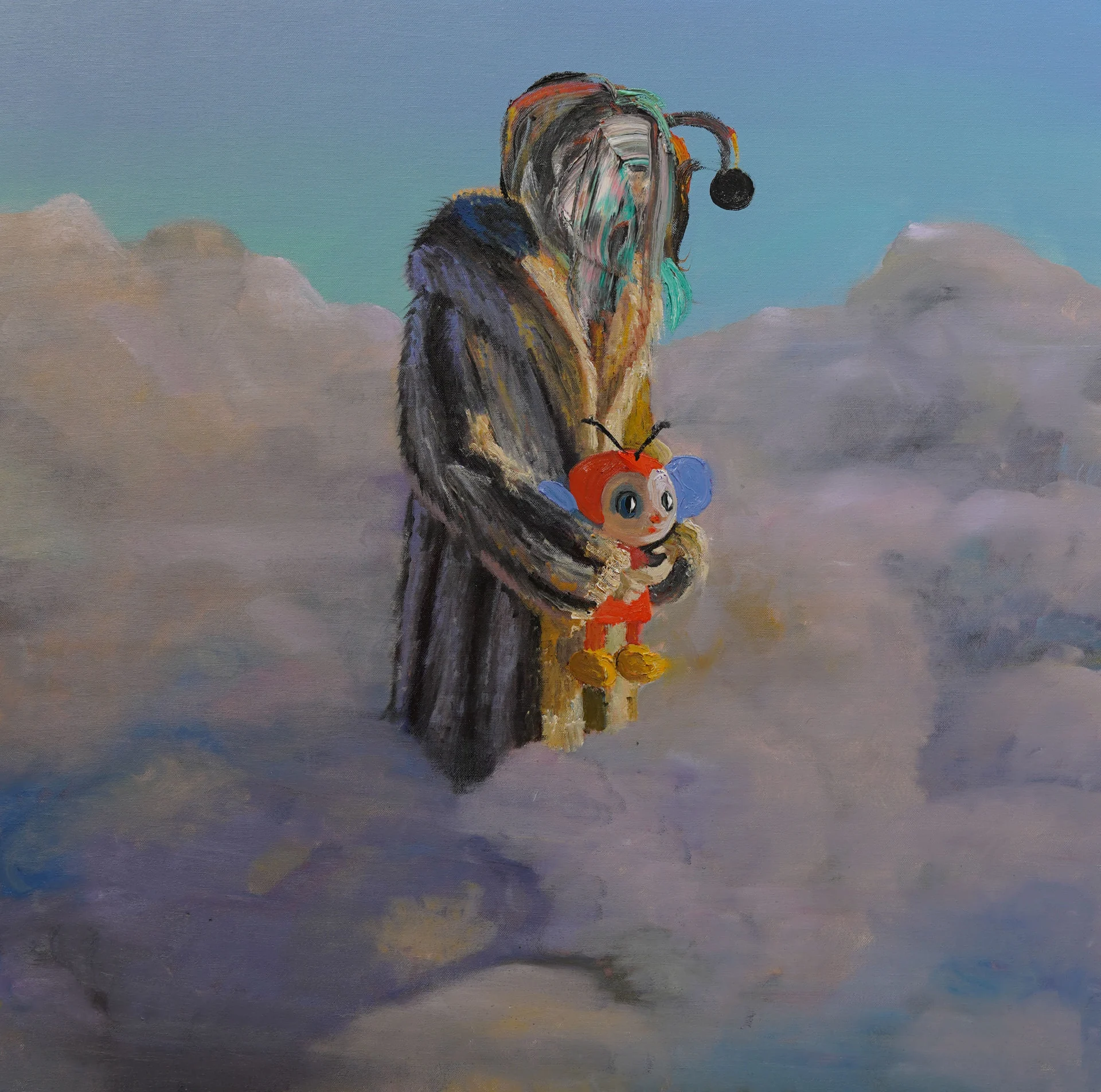 The sound of silence — opera originale di Emilio Ventura, olio su tela, 80x80 cm, nuova collezione