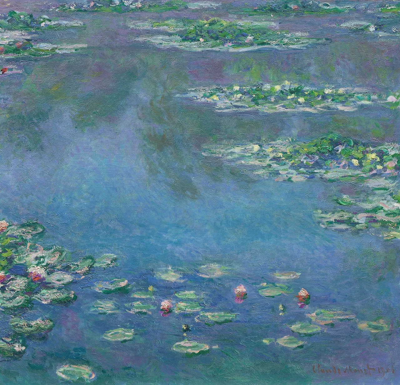 Ninfee (1916-1919) — opera originale di Claude Monet, disponibile come falso d'autore dipinto a mano