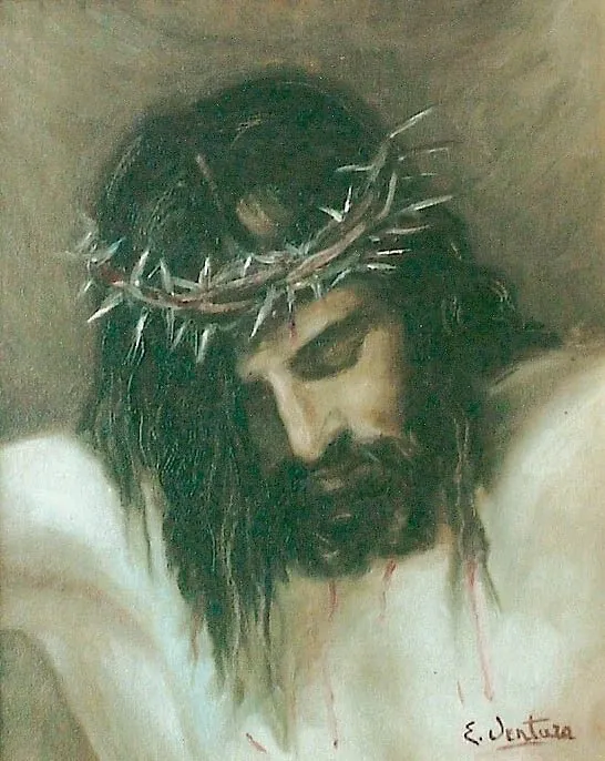 Volto di Cristo — opera originale di Emilio Ventura, opere sacre