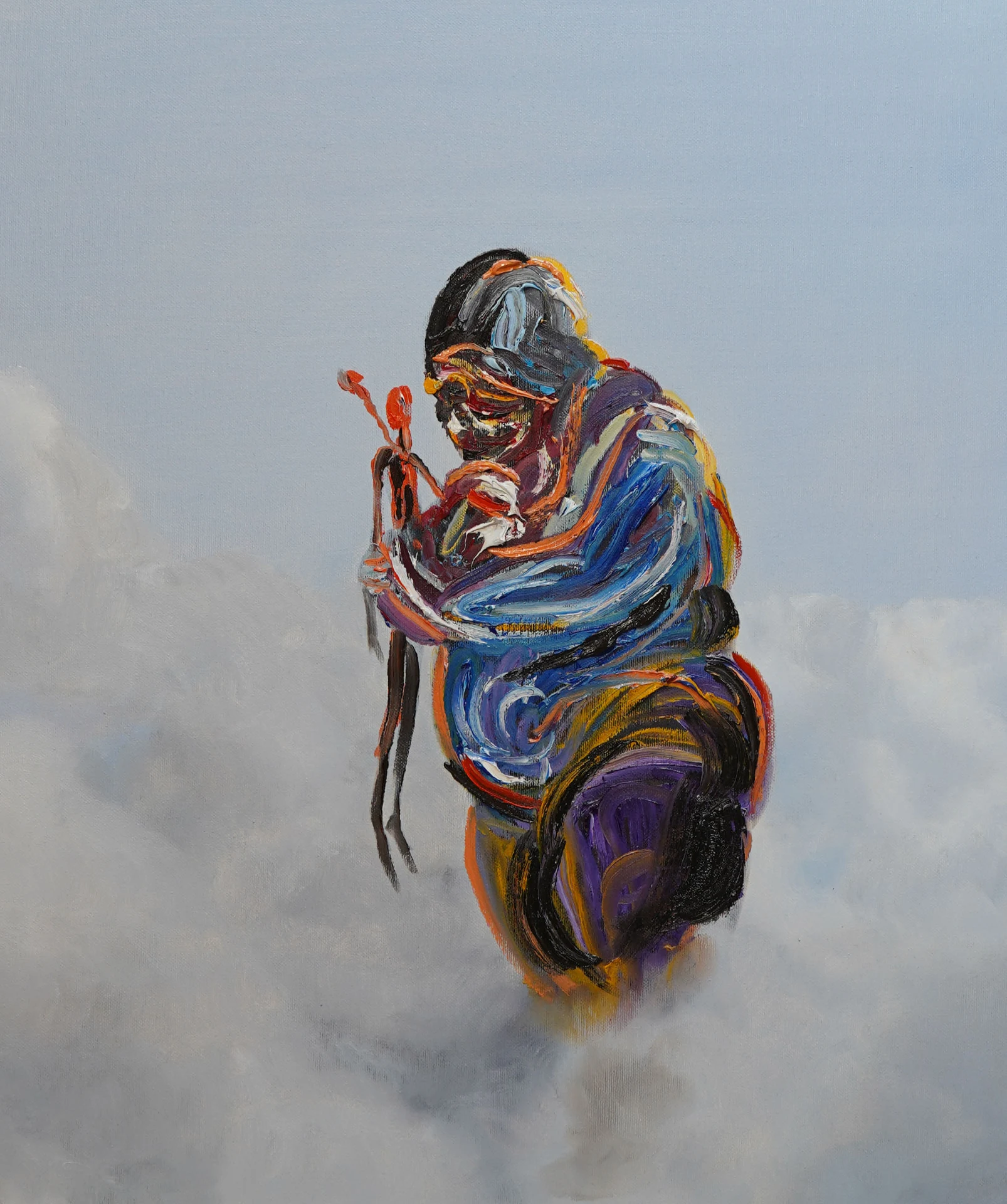 Amore di padre — opera originale di Emilio Ventura, olio su tela, 50x60 cm, nuova collezione