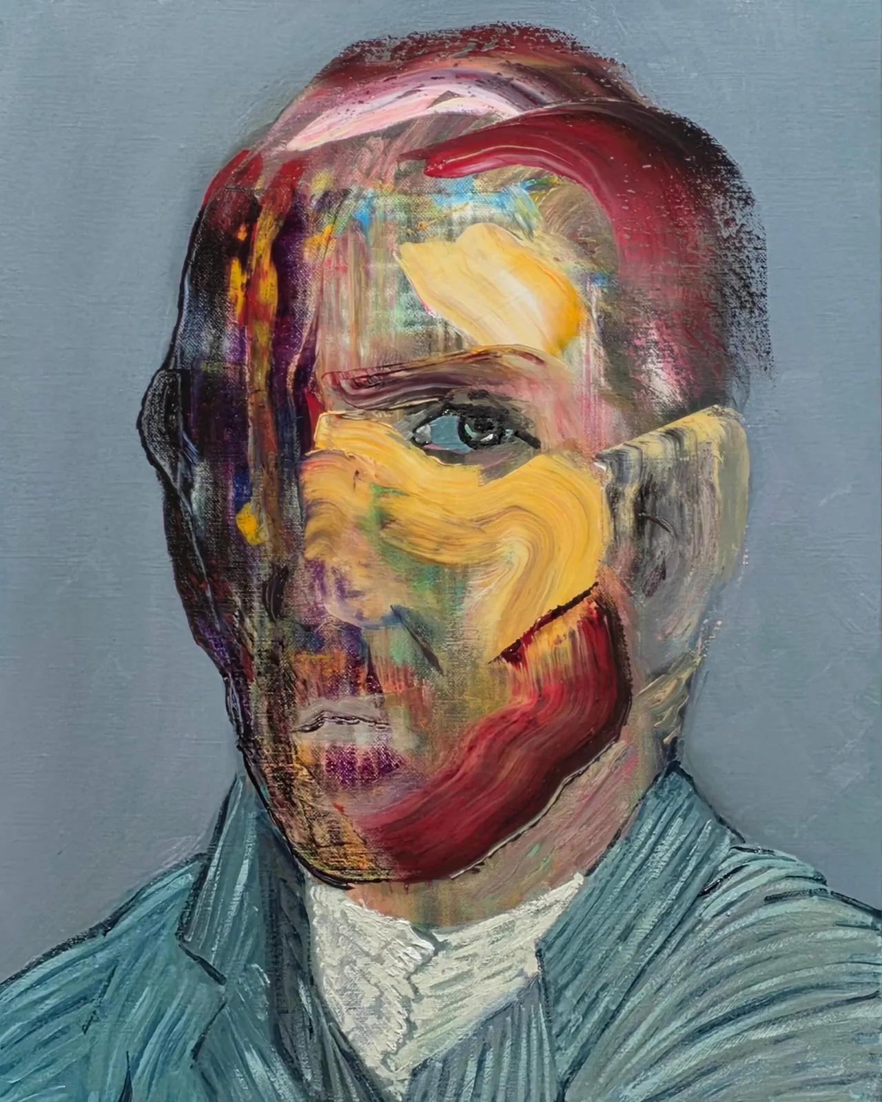 Van Gogh — opera originale di Emilio Ventura, 40x50 cm, nuova collezione