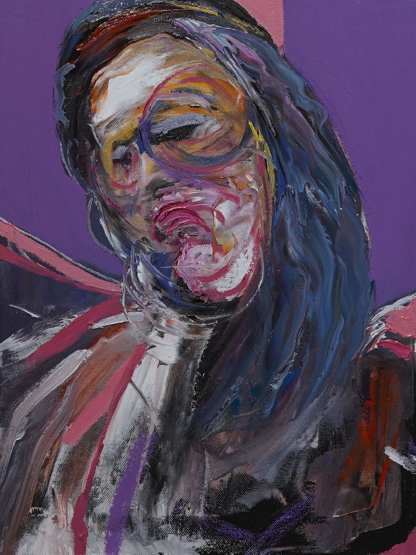 Crocefissione — opera originale di Emilio Ventura, olio su tela, 30x40 cm, nuova collezione