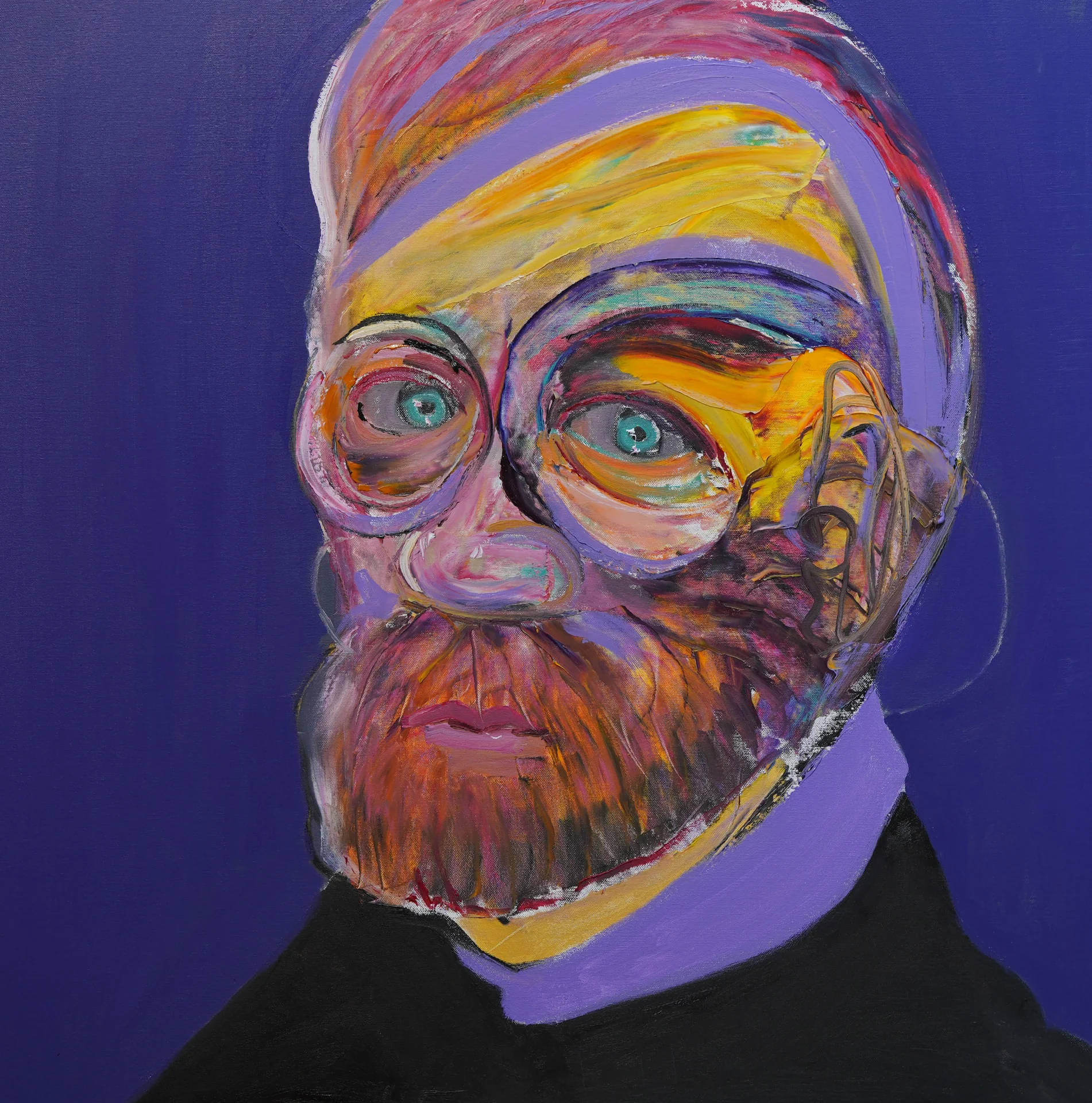 Van Gogh — opera originale di Emilio Ventura, olio su tela, 80x80 cm, nuova collezione