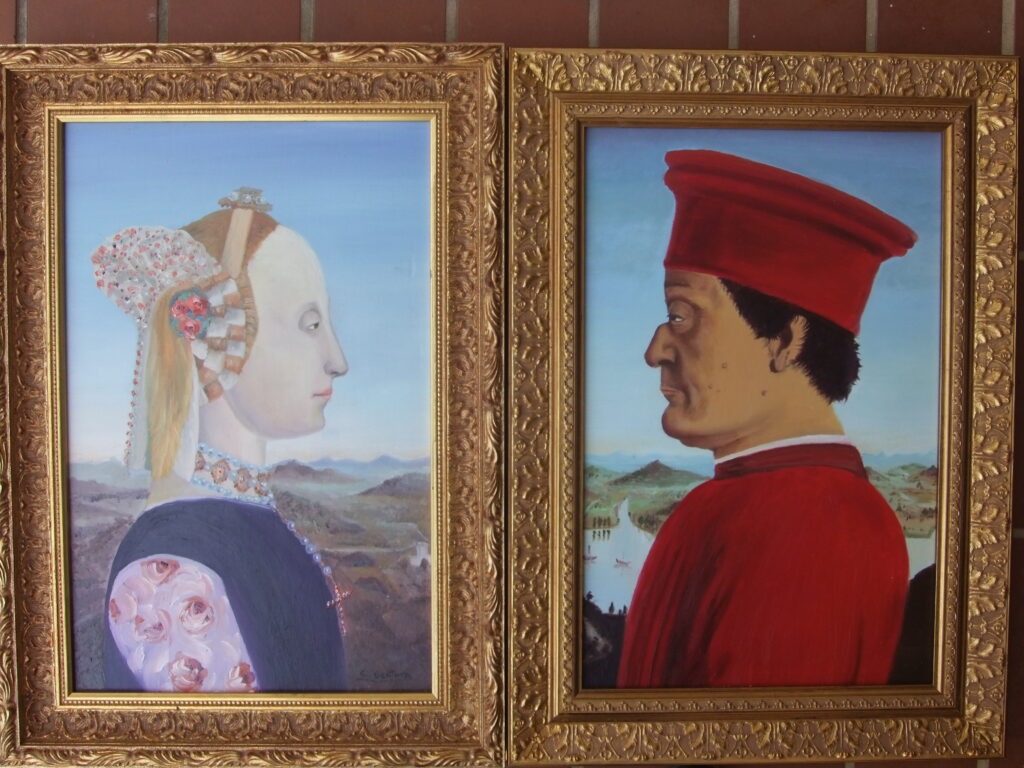 duchi di urbino 47x33cm ciascuno copia