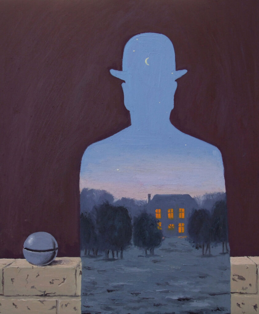 il donatore felice (da magritte 45x55cm)