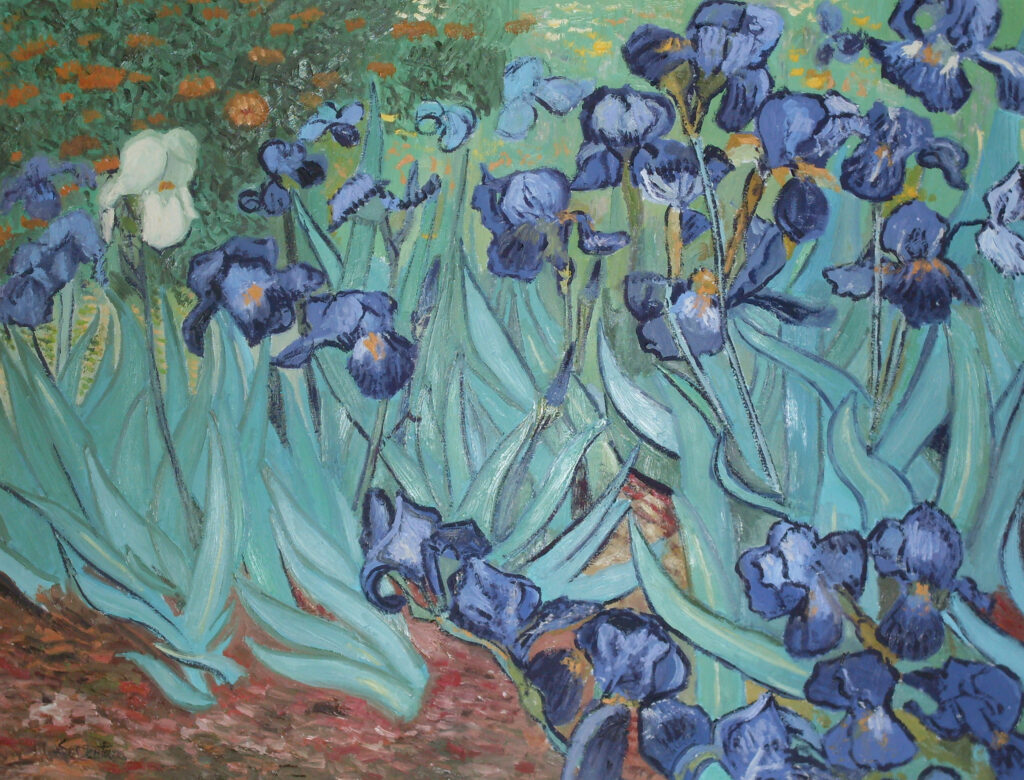 iris (da van gogh 93x71 cm)