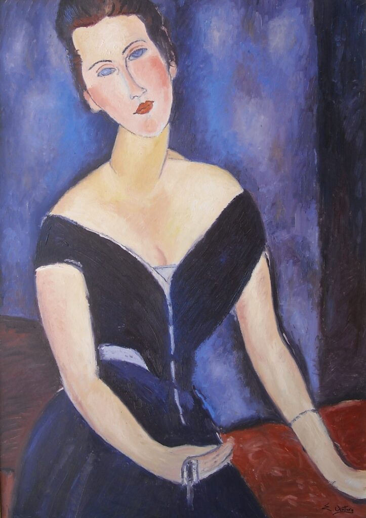 madame georges van muyden (da modigliani 92x65cm)