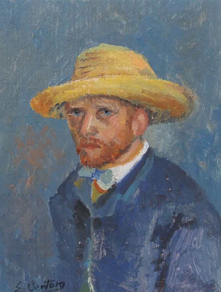 autoritratto da van gogh 14x18,5cm