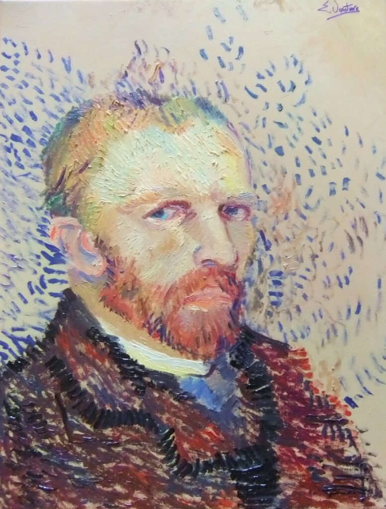 autoritratto di van gogh 30x40 cm