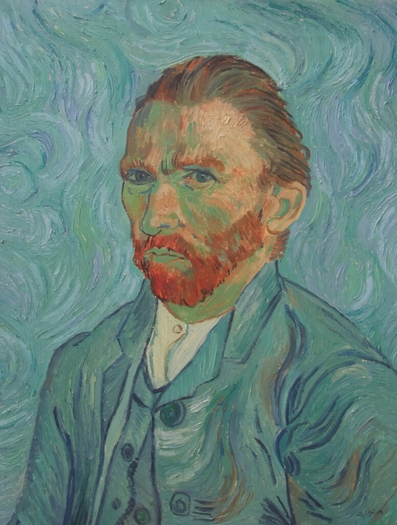 da van gogh autoritratto misure uguali all'originale